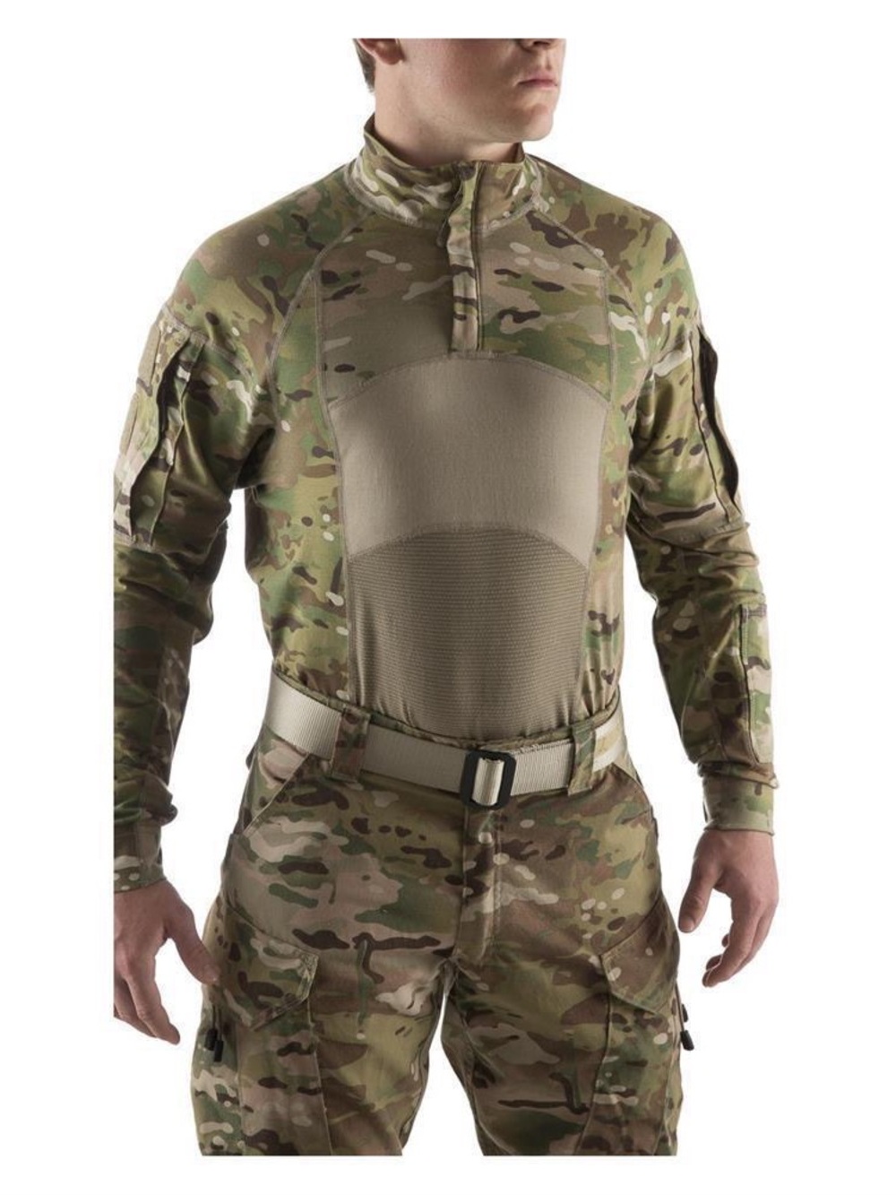 Massif Army Combat Shirt Type II FR Multicam OCP Quarter Zip Top Medium NWT